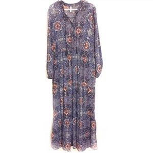 Bohemian Flowy Printed Beach Coverup